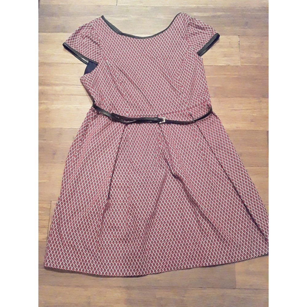 Isabel & Nina Womens Sleeveless Patterned  Above The Knee Dress Size 16